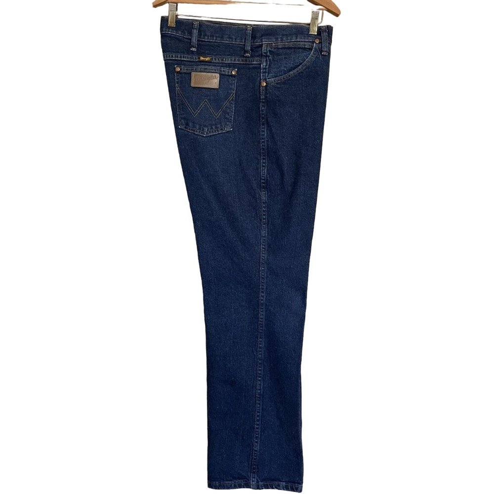 Wrangler Straight Leg Jeans - Size 42 x 30 - Blue Denim - 937STR